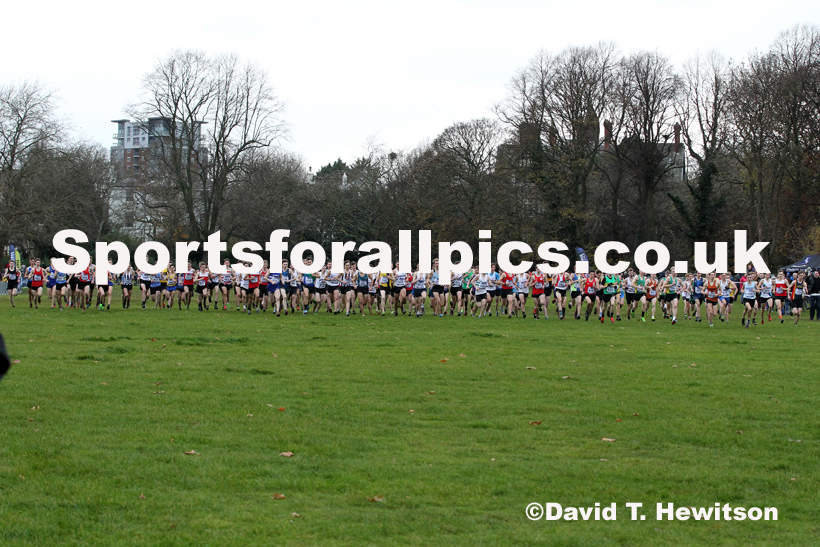 Mens under-20s, 2019 European Cross Country Trials and British Cross Challenge, Sefton Park, Liverpool.  Photo: David T. Hewitson/Sports for All Pics